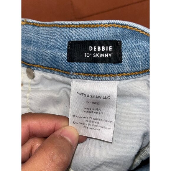 Veronica Beard Debbie High Rise Skinny Jean Size 25 Ocean Blue - Picture 8 of 9